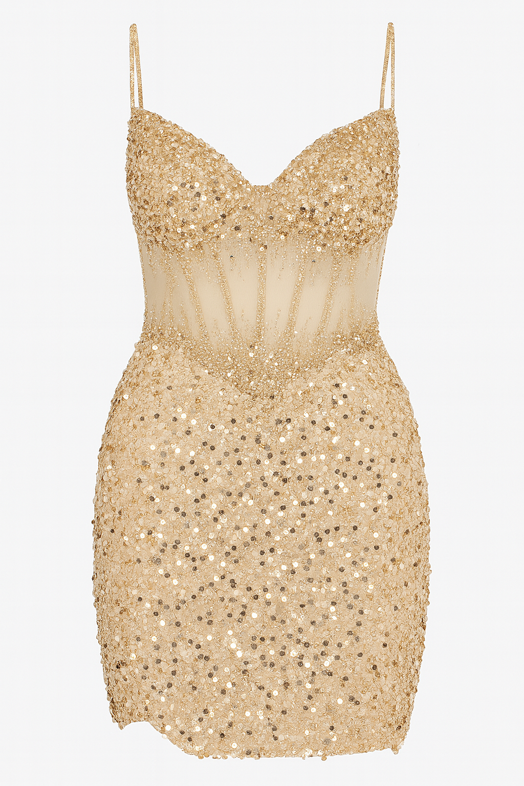 Luxury Sparkle Mesh Corset Dress