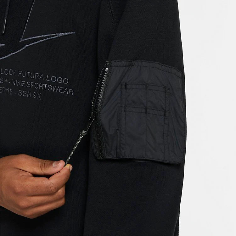 Nike Streetwear Black Pullover Hoodie