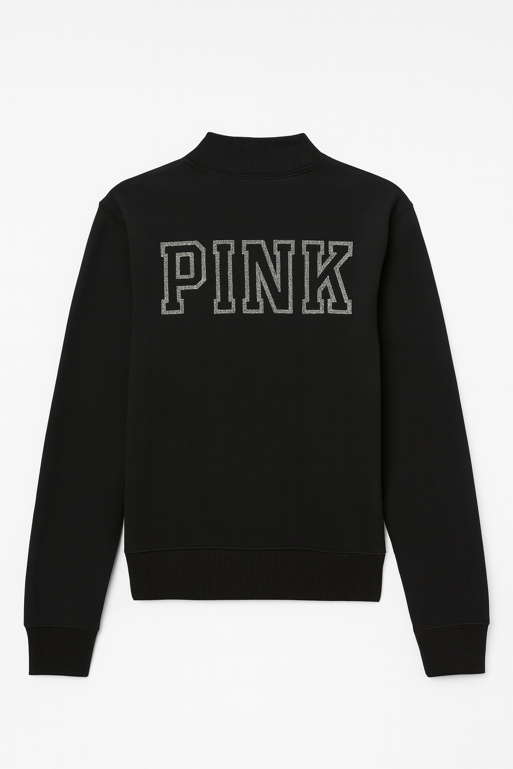 Black Mock Neck Sweatshirt