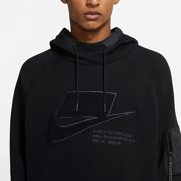Nike Streetwear Black Pullover Hoodie