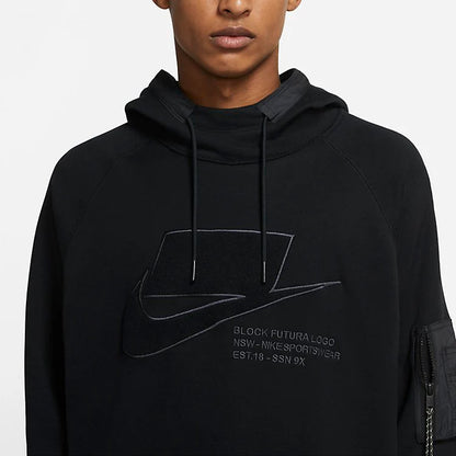 Nike Streetwear Black Pullover Hoodie