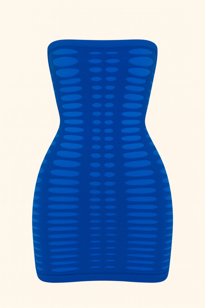 Electric Optical-Illusion Bodycon Dress