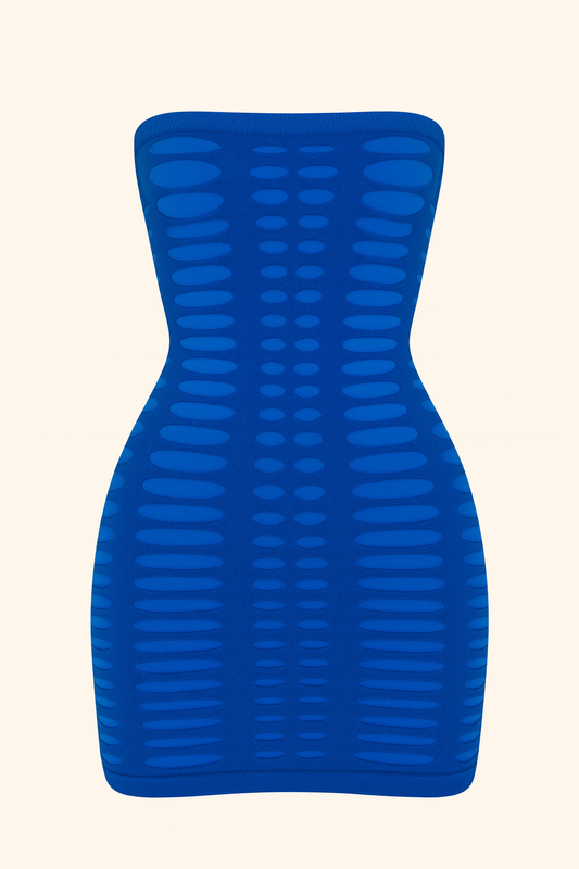 Electric Optical-Illusion Bodycon Dress