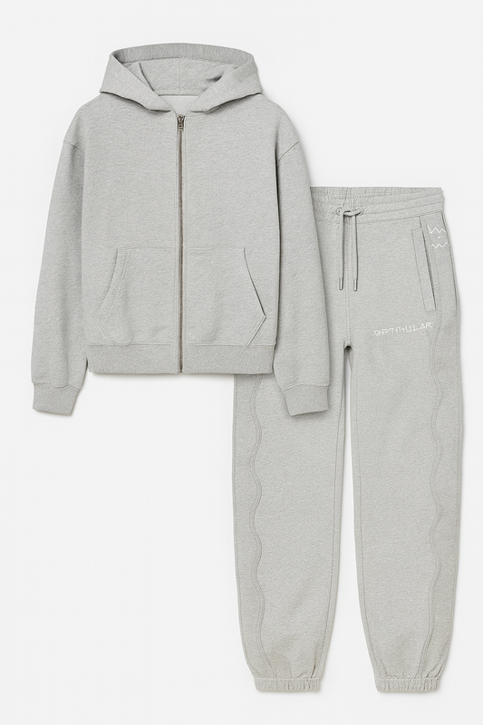 Cozy Minimal Zip-Up Hoodie & Jogger Set